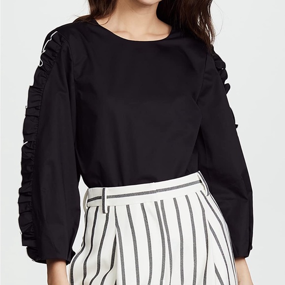 Tibi Spectator Ruffle Top - Picture 3 of 11